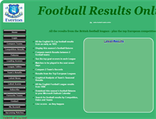 Tablet Screenshot of footballresultsonline.co.uk